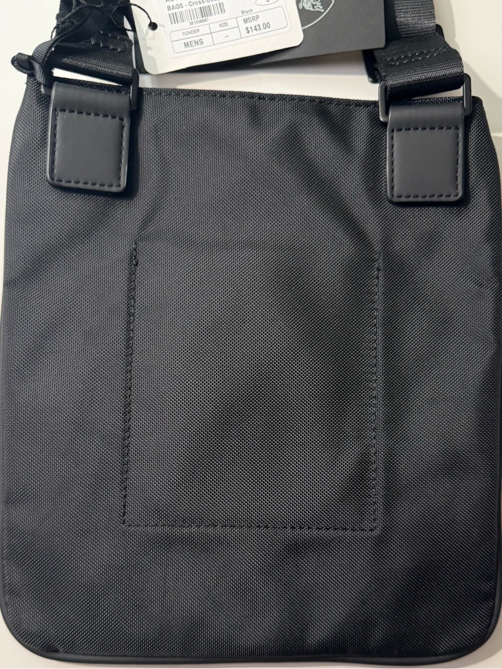 Lamborghini Black Nylon Crossbody with Metallic Shield - Picture 3 of 3